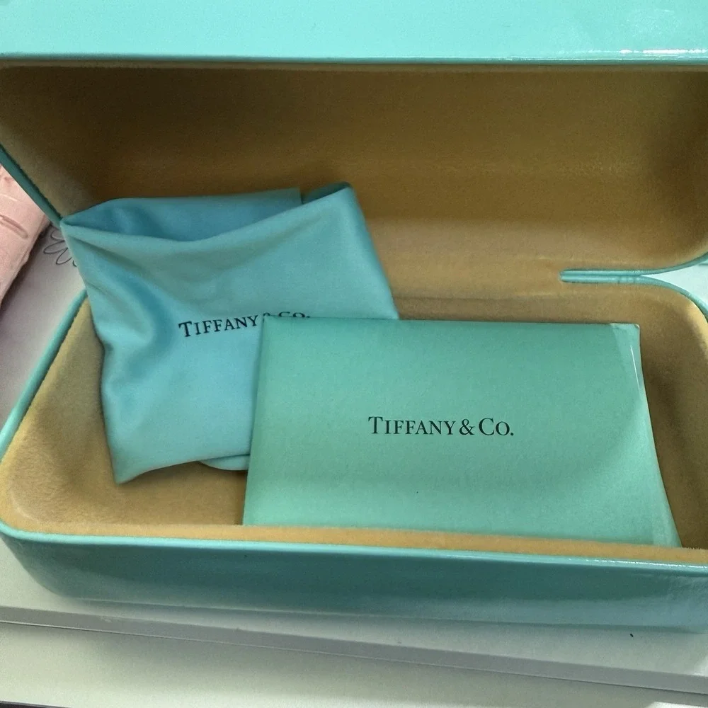 TIFFANY & CO EYEGLASS, Sunglass Hard Case, Storage Box, Cleaning Cloth, Pouch